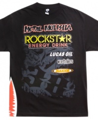 Ready to refuel? Do it in style with this cool graphic tee from Metal Mulisha.