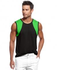 Color up your casual look with this summer-ready tank from INC International Concepts.