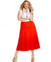 Spice up your style with Elementz' plus size maxi skirt, featuring a tiered design. (Clearance)
