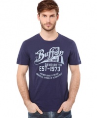 Go bold on your basics. This T shirt from Buffalo David Bitton gives your streetwear a stylish vibe.