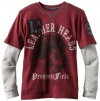 Industry 9 Boys 8-20 Leather Heads Tee, Red Open, Small