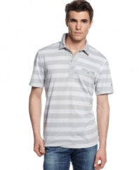 This striped polo from INC International Concept introduces hip downtown style to a classic.
