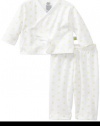 Noa Lily Unisex-Baby Newborn Duck Themed Kimono Set, White, 3 Months