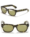 Yves Saint Laurent colorful printed wayfarers with contrast lensessunglasses with character.