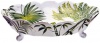 Vietri Painted Palms Large Oval Footed Centerpiece