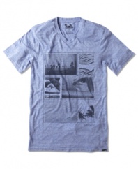 No matter how far you roam, this sweet tee from Quiksilver will always keep your style senses intact.