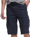 Keep your signature style intact as temperatures rise with these cargo shorts from DKNY.