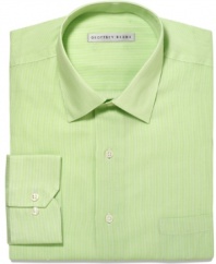 Give your 9-to-5 a cool color rush with this dress shirt from Geoffrey Beene.