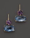 Exclusively at Bloomingdale's, amethyst and blue topaz earrings in 18K yellow gold from Marco Bicego.