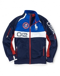 A signature Big Pony and Olympic details add a pop of color to this full-zip microfiber fleece track jacket, celebrating Team USA's participation in the 2012 Olympics.