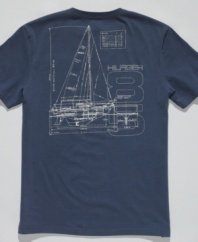 This nautical-inspired t-shirt from Tommy Hilfiger will have your style at full sail.