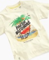 Make it easy for him to bear the hot summer sun in this fresh, breezy t-shirt from LRG.