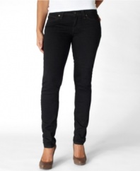 Sleek & chic, these Levi's® Bold skinny jeans feature an Onyx black wash that adds style while streamlining your silhouette!