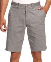 The subtleties of a these herringbone patterned shorts from Kenneth Cole Reaction add to your classic preppy summer style.