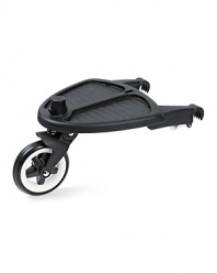 Attach the Bugaboo wheeled board to your Bugaboo stroller in just two clicks, and see how easy it is to stroll with two children.