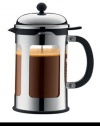 Bodum Chambord 12 Cup French Press Coffee Maker with Locking Lid, Stainless Steel, 51-Ounce