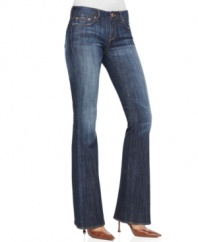 Buffalo Jeans' blue beauties will be your go-to pair! The wash is faded in all the right places, and the flared leg cut is ultra-flattering.
