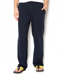 Hit the gym in style with these sleek active pants from Nautica.