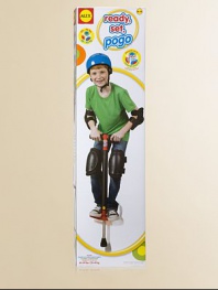 Jump higher, faster and farther on this fun pogo stick. Safety helmet and protective pads recommended, but not included.Encased metal spring for extra safetyEasy grip foam handlesPadded center poleWide rubber foot for improved stabilitySuitable for kids from 44-99lbs or 20-45kgSuitable for ages 9 and upImported