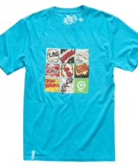 Keep your quirky style with this cool comic t-shirt from LRG.