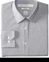 Perry Ellis Men's Premium City Fit Mini-Check Dress Shirt