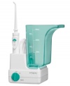 Grin & care for it. Keep your smile in shape with this powerful water jet, a cordless and compact solution to having the brightest pearly whites wherever you go. Flushing out plaque and food debris, this water jet features a range of settings to help reverse gingivitis and prevent gum disease. Model WJ3CS.