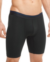Look and feel your very best. This Equmen high-perfomance boxer brief shapes and streamlines for the ultimate in weightless comfort.