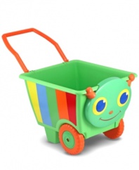 Get loads of fun with this Happy Giddy cart from Melissa and Doug that's sure to bring a smile to their face wherever they go.