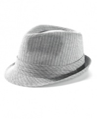 Tip your hat to an old-school must-have with this classically styled fedora from American Rag.