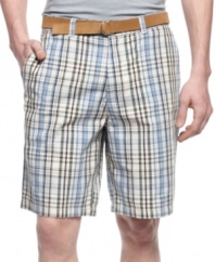 Need to change your summer pattern? Try these madras shorts from Club Room for some preppy polish.