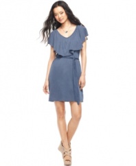 Super-soft cotton in an ultra feminine silhouette makes this DKNY Jeans dress your summer go-to!