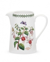 A must-have for discerning china collectors and true nature lovers, the Botanic Garden jug by Portmeirion features a variety of botanicals in rich, beautiful hues with true-to-life detail. A triple-leaf border puts the finishing touches on the classic design.