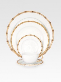 An elegant and incredibly versatile serving platter doubles as a decorative charger in ceramic stoneware with handpainted detail. From the Classic Bamboo Collection14 diam.Ceramic stonewareDishwasher safeImported 