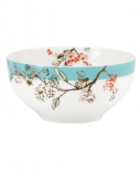 Make your favorite treats sing with Chirp dessert bowls from Lenox Simply Fine. Adorned with the beloved birds and florals of Chirp dinnerware and in oven-safe bone china, it's an irresistible addition to any casual dining collection.