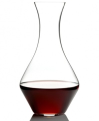 Breathe easy with the Cabernet Magnum decanter. Crafted of high-quality crystal, this Riedel carafe aerates any wine –  red, white, young or old – with effortless grace. Perfect for any table and occasion, with any Riedel stemware collection.