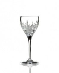From the world-famous Reed & Barton company, the classic and traditional Soho cordial pattern is a richly cut design in clear crystal. A perfect choice for first-time collectors of affordable crystal stemware and barware.