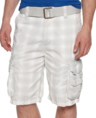 Featuring function and style! There's room for all your essentials in these preppy plaid shorts from American Rag.