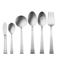 Elegant bands and streamlined handles lend classic beauty to the Prose hostess set, featuring versatile serving utensils in shiny, best-quality stainless steel from Oneida.