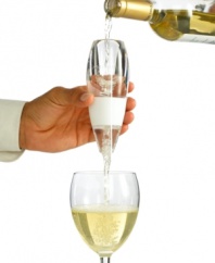 Open up new flavors and aromas in every bottle of white with the Vinturi wine aerator, made specifically for white wines. Wine Enthusiast's smart, easy-to-use design provides a vigorous aeration flow to enhance white wine's unique properties. Just pour and enjoy!