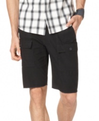 With a hem that looks hand-done, these shorts from Kenneth Cole Reaction are the right side of rugged.