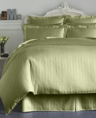 Enjoy the feel of 100% combed cotton and the look of the woven stripe designed with hemstitching with the Charter Club Damask Stripe bedskirt. Available in a variety of hues, this bedskirt is a versatile addition to your bedroom. Featuring 500 thread count pima cotton.