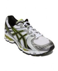 This pair of men's running shoes is tough enough to handle all the miles you'll be making at the gym. These durable, lightweight men's sneakers from Asics greet your after-hours workout in stride.