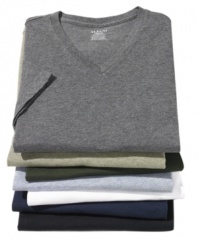 Simple style is the best.  Relax around the house with this v-neck t-shirt from Alfani.