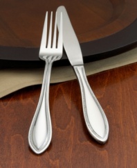 Elegant teardrop handles meet classic American style in this 53-piece flatware set from International Silver. A versatile choice for everyday dining.