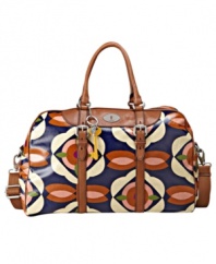 Flower power your weekend away (or your trip to the gym) with this super cute printed duffle bag by Fossil.