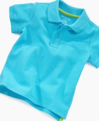 Extend yourself. Add this basic First Impressions polo shirt to his closet for flexible style and lots of choice.