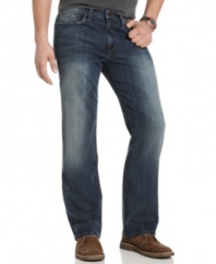 With just the right amount of fading and a relaxed fit, this pair of Joe's Jeans is perfect for casual, weekend style.
