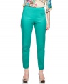 Bold color is the most important trend of the spring: try Sunny Leigh's slim pants with a printed or a solid blouse!