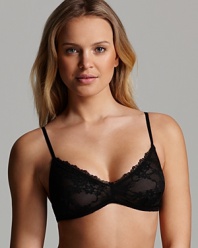 A soft lace wireless bra that provides excellent support and comfort. Style# P9007