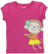 Carter's Girls Pink Hula Monkey Short Sleeve T-shirt 4-6x (4)
